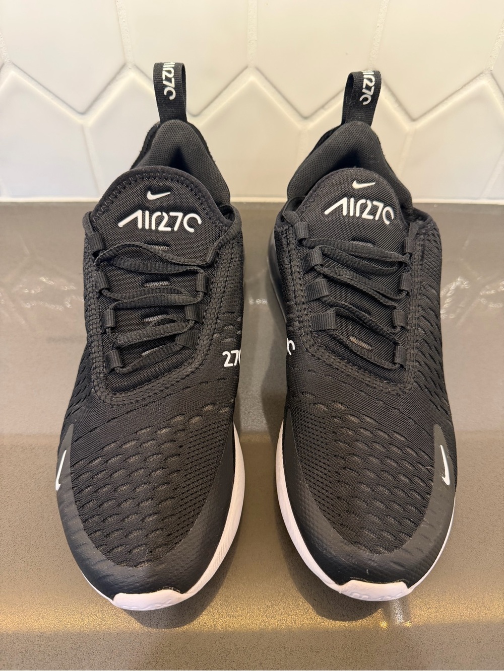 Nike Black & White Air Max 270 Sneakers - Picture 2 of 5